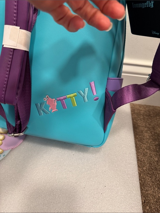 Loungefly Pixar monsters inc sully with boo coin pouch mini backpack NWT main image 6